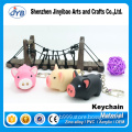 Shenzhen factory price cheap many animal designs mini led flashlight keychain keyrings